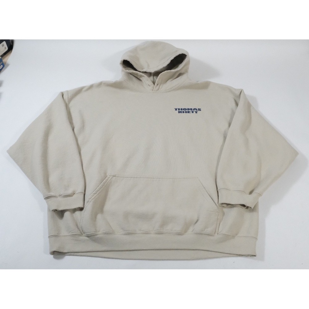 Thomas Rhett Hoodie Mens 2XL Tan Home Team Tour 2023 Concert Graphic Sweatshirt